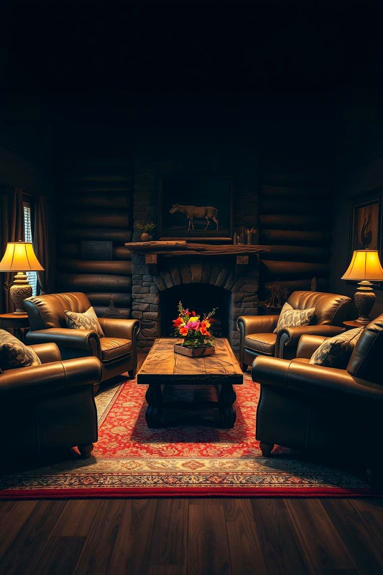 Comfortable Seating Area - 24 Hunting Room Ideas
