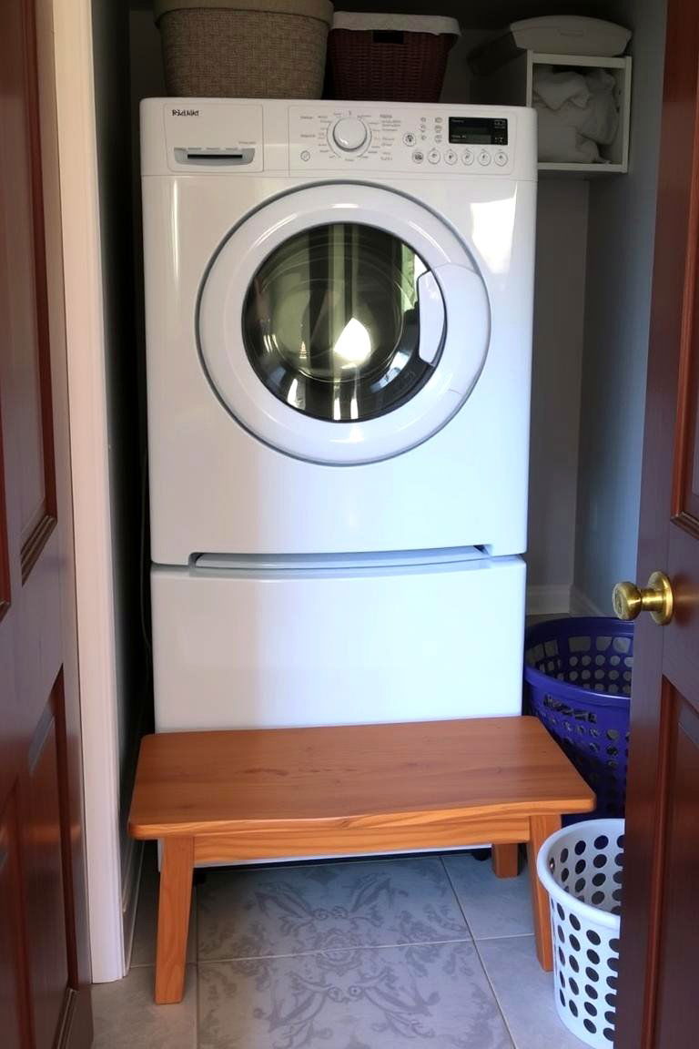 Comfortable Seating Option - 24 Modern Laundry Room Ideas