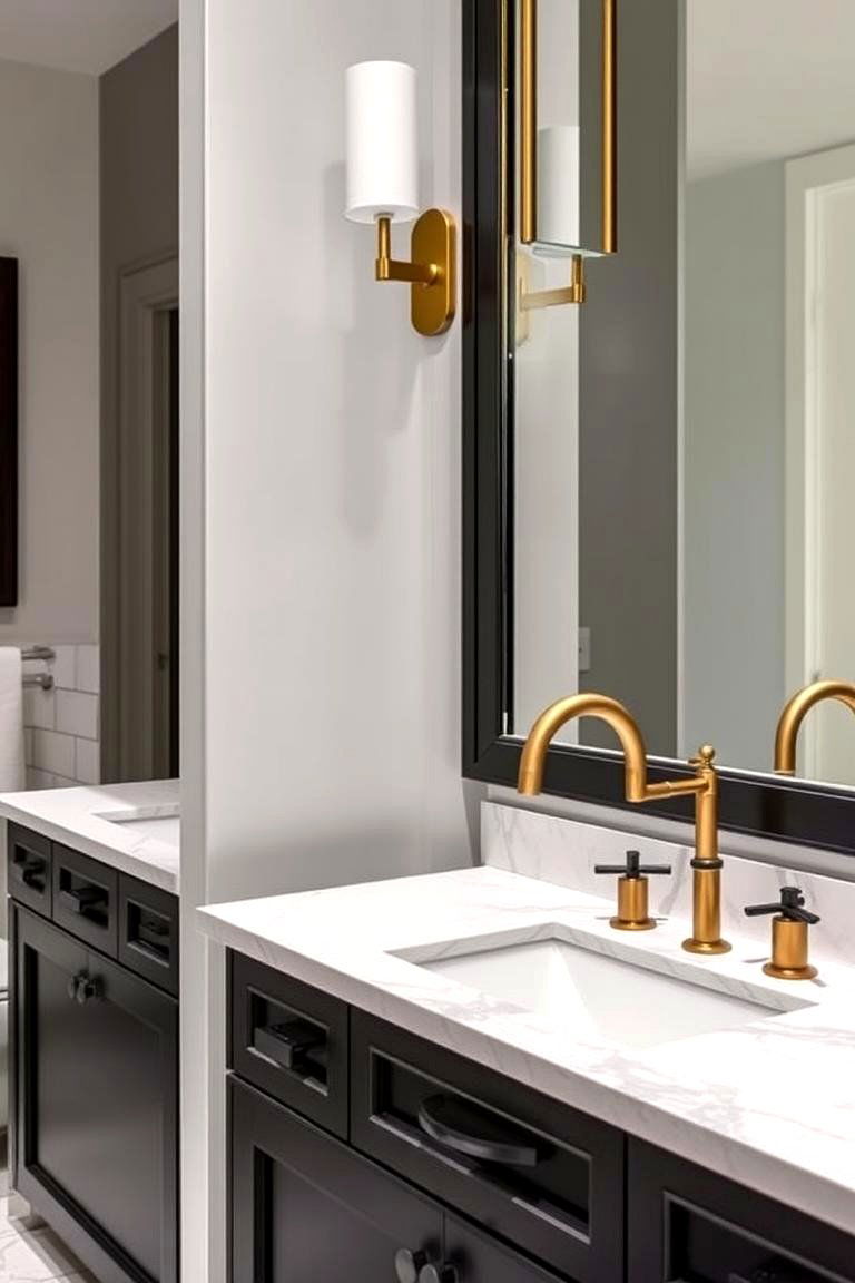 Comfortable Seating Options - 24 Jack and Jill Bathroom Ideas