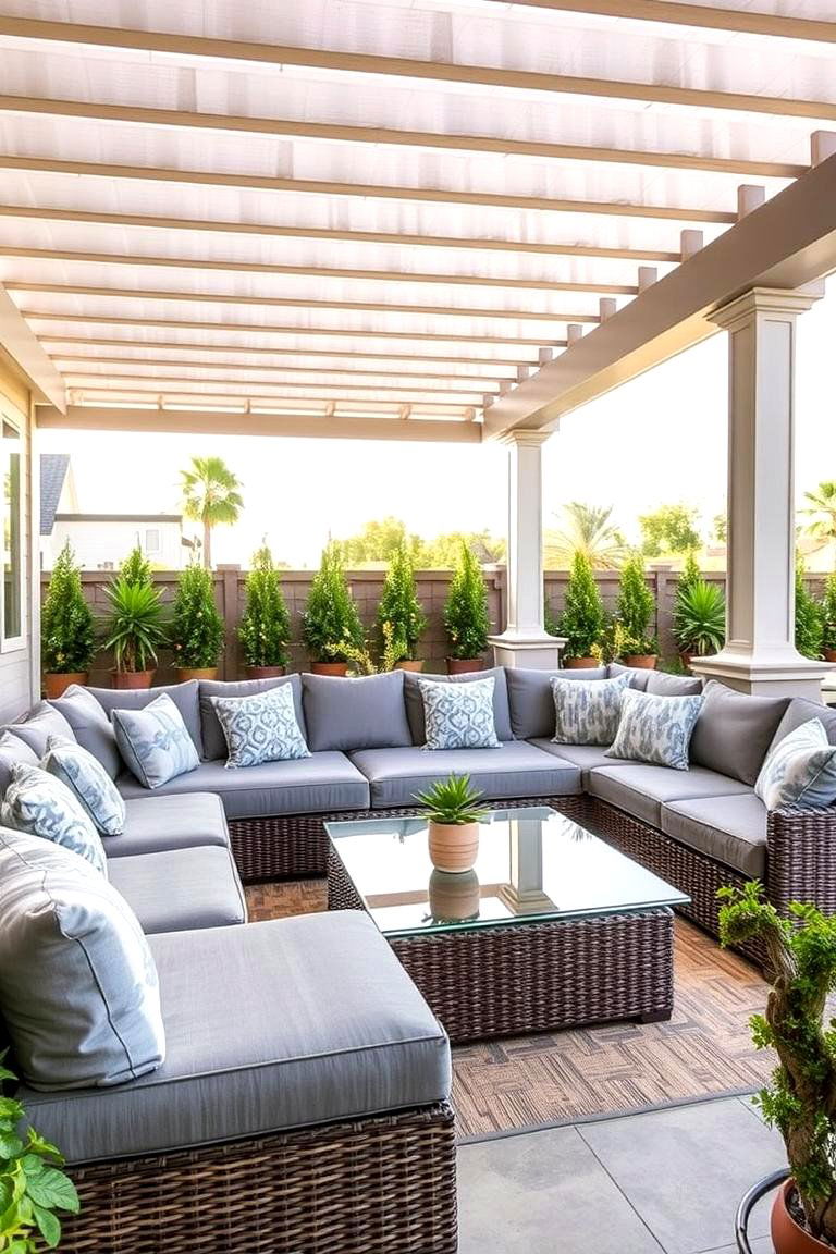 Comfortable Sectional Sofa - 24 Patio Furniture Ideas