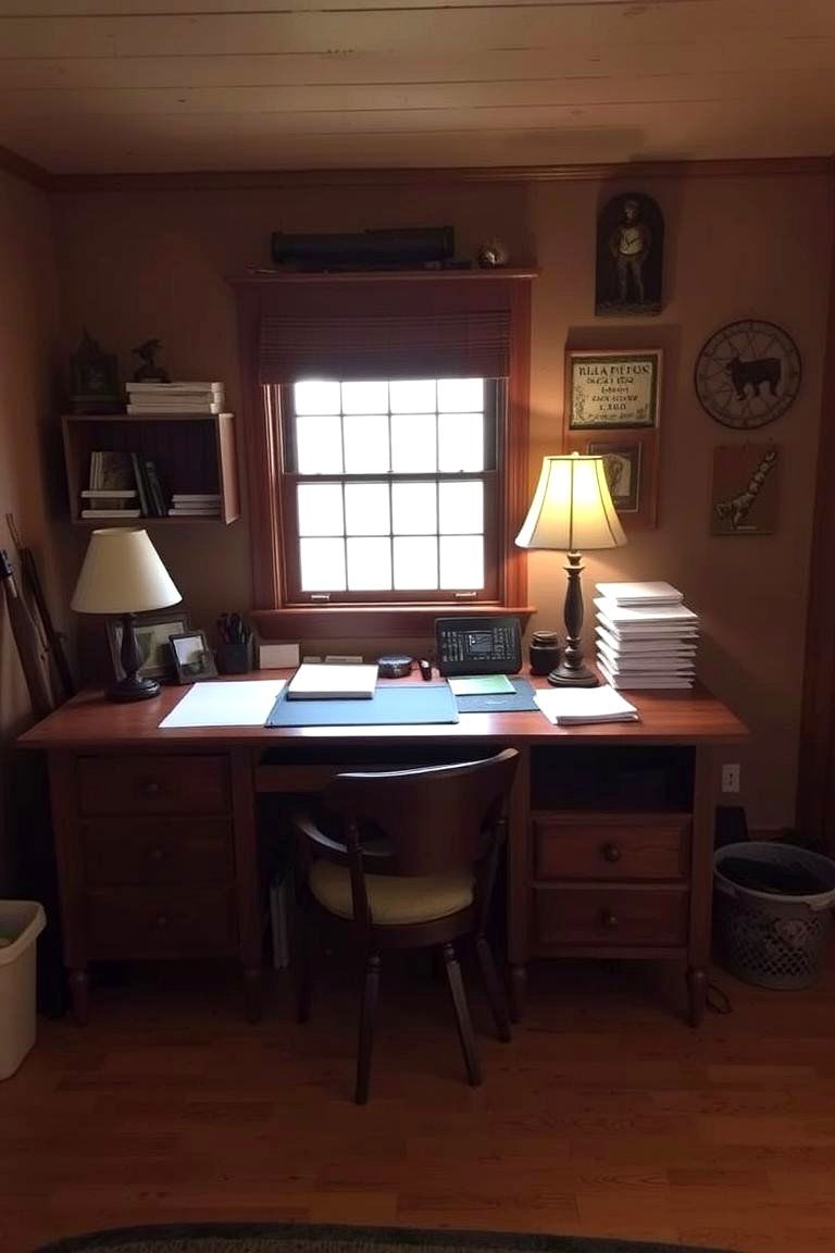 Comfortable Work Desk - 24 Hunting Room Ideas