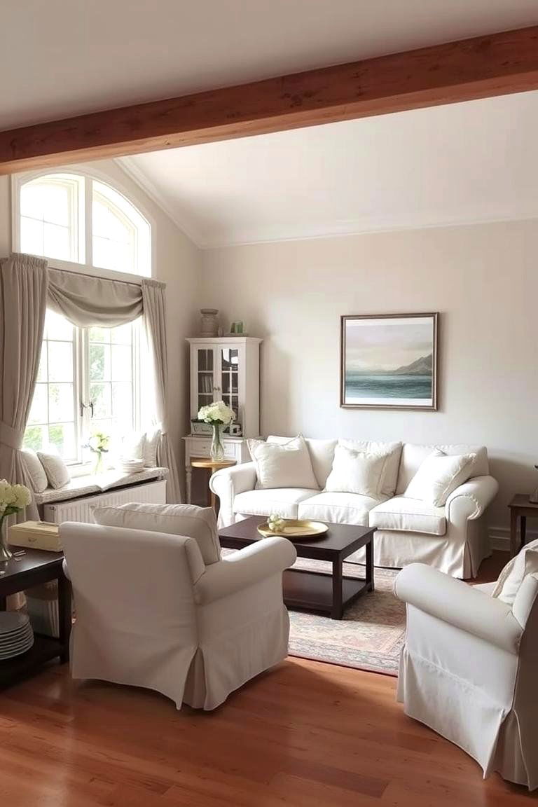 Comfortable and Oversized Seating - 24 Shabby-chic Style Living Room Ideas