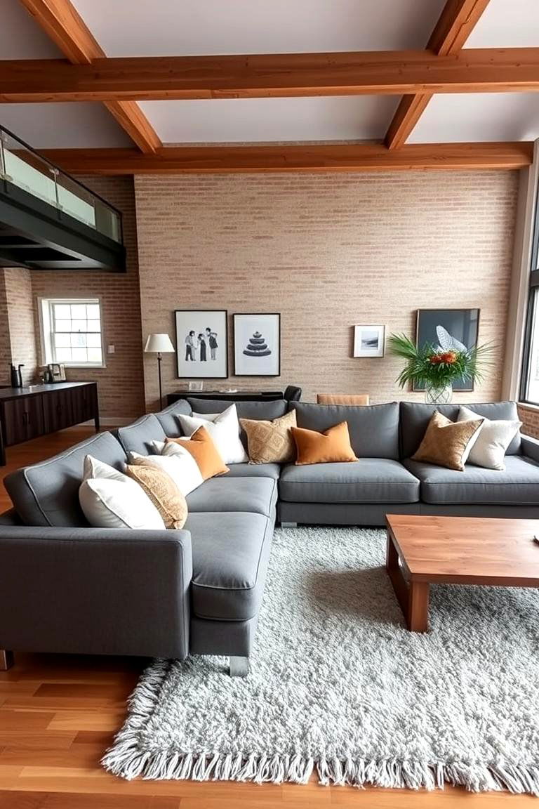 Comfortable and Oversized Seating - 24 Loft-style Living Room Ideas