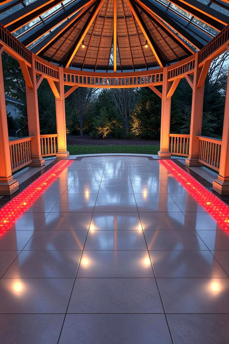 Comforting Heated Flooring - 24 Gazebo Floor Ideas