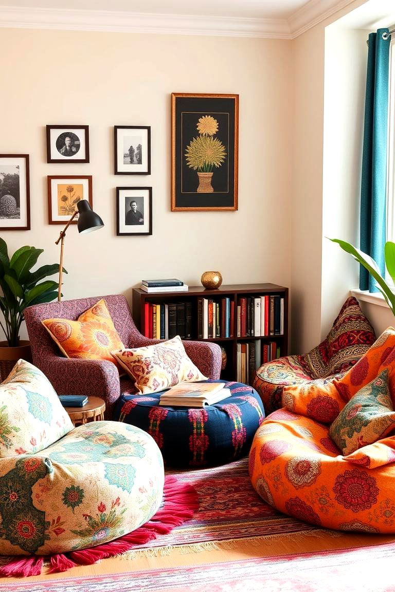 Comfy Accent Chairs and Bohemian Bean Bags - 24 Boho Teen Bedroom Ideas