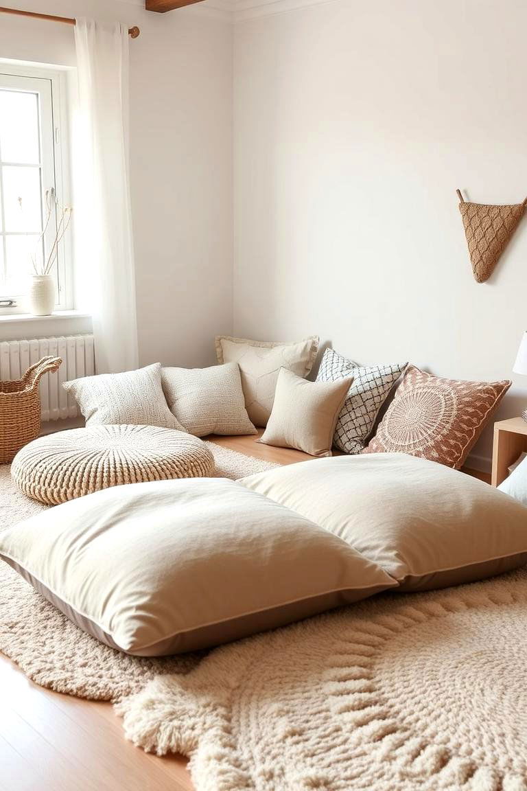 Comfy Floor Seating - 24 Toddler Room Ideas