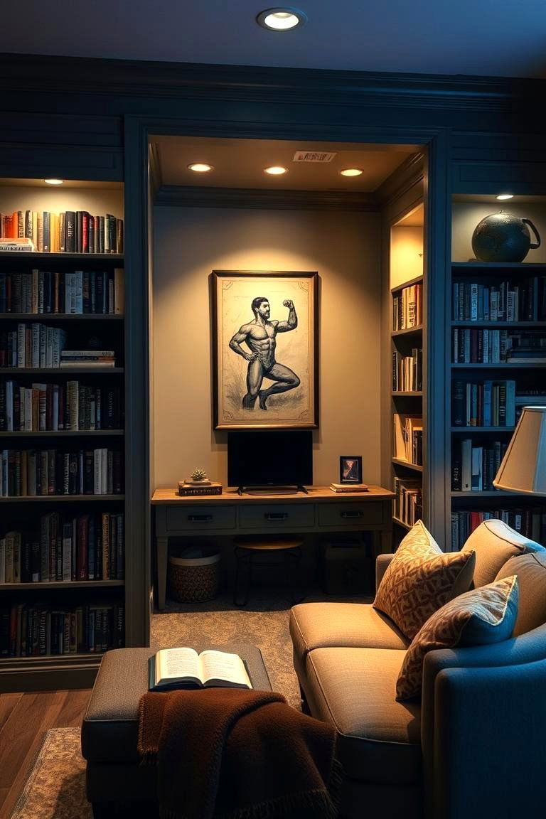 Comfy Reading Retreat - 24 Man Cave Living Room Ideas