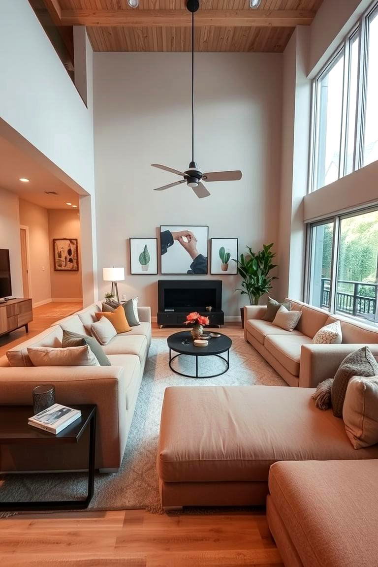 Comfy Sectional Seating - 24 Fall Living Room Ideas