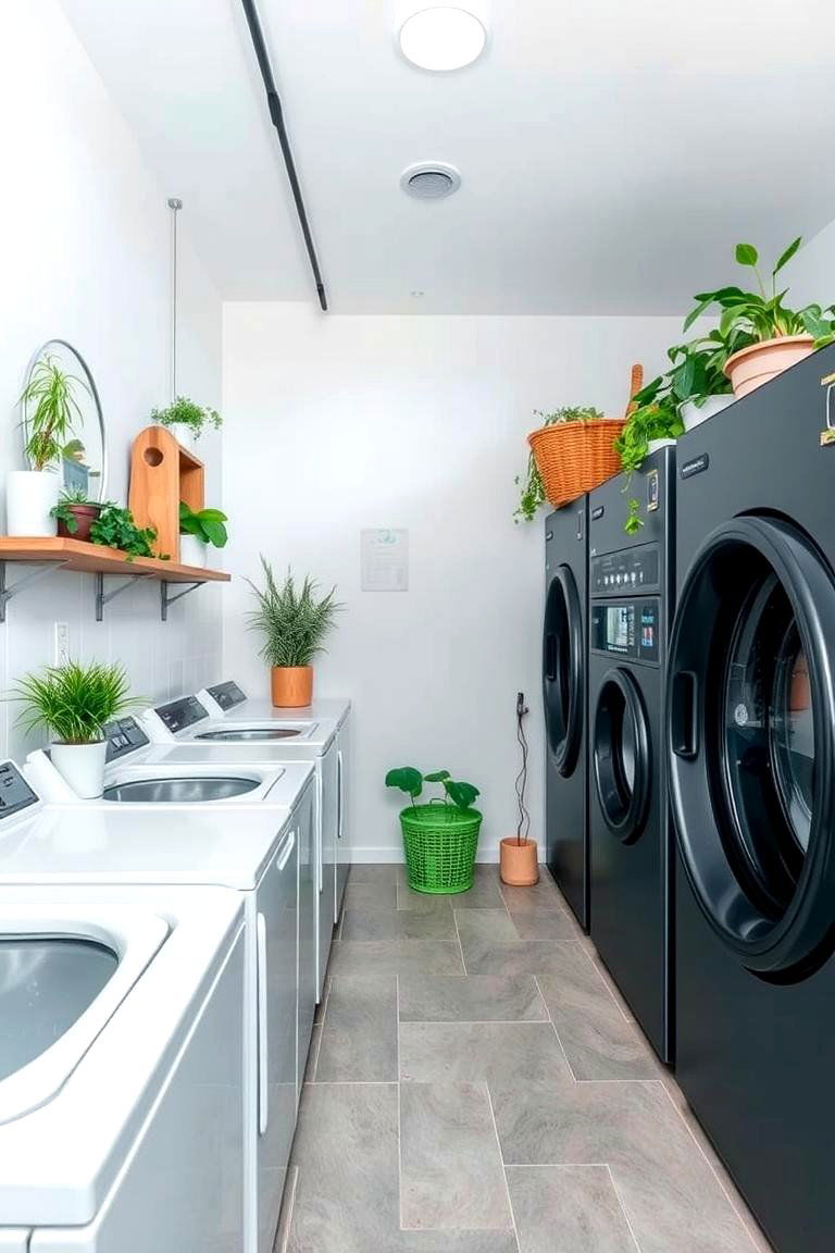 Community Eco Laundry Sharing - 24 Green Laundry Room Ideas