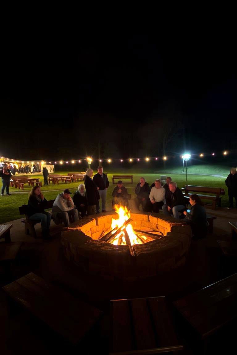 Community Fire Pit Area - 24 Wood Burning Fire Pit Ideas