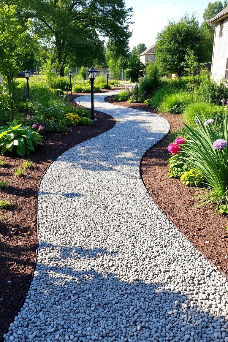 Community Garden Connector - 24 Pea Gravel Walkway Ideas