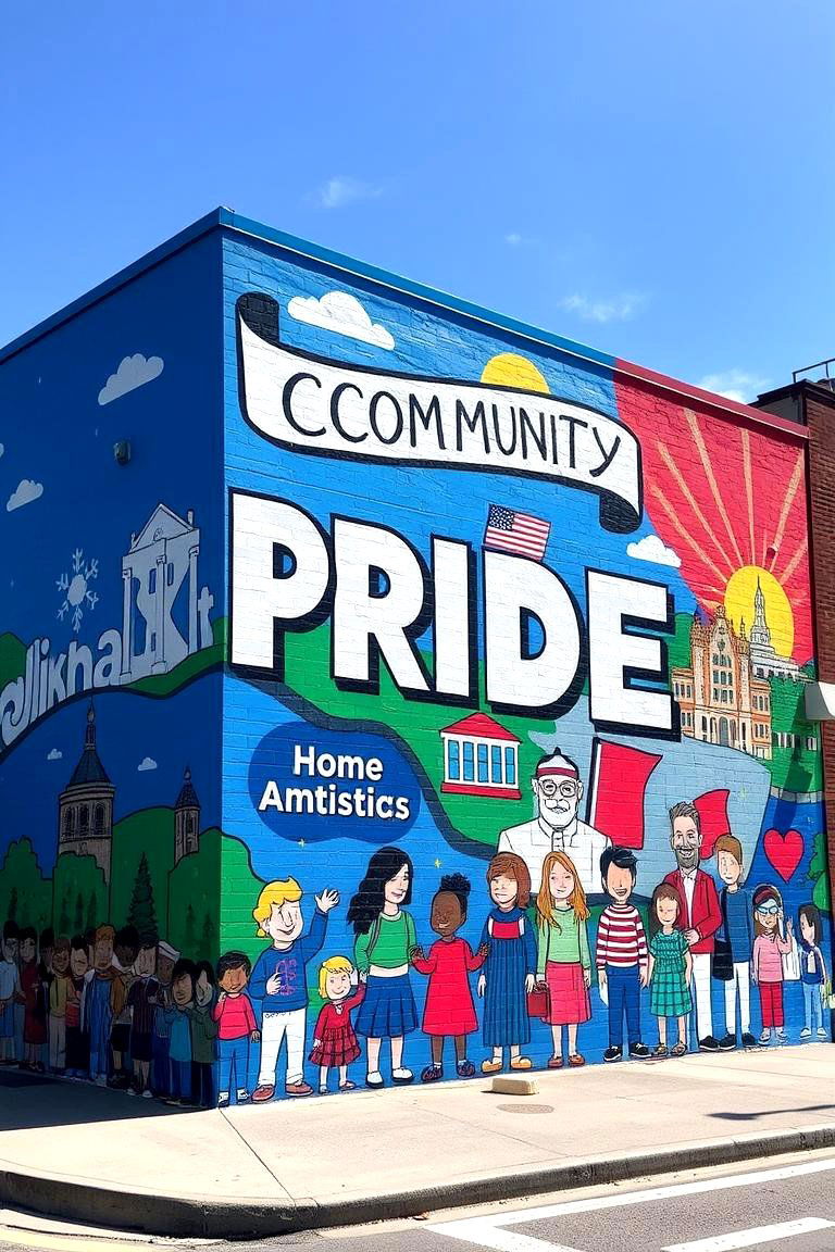Community Pride Mural - 24 Texas Murals