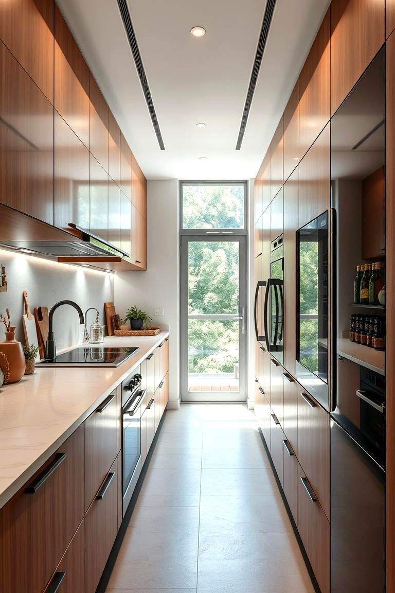 Compact Appliance Selection - 24 Galley Kitchen Ideas