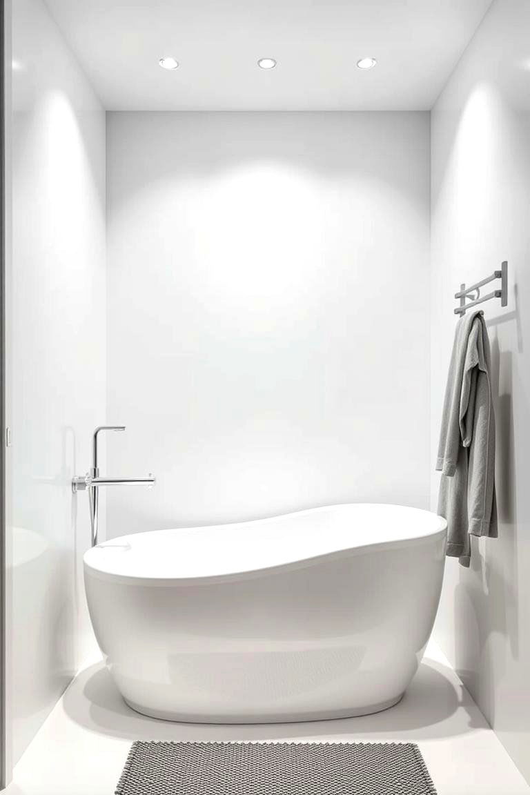 Compact Bathtub Innovations - 24 Small White Bathroom Ideas
