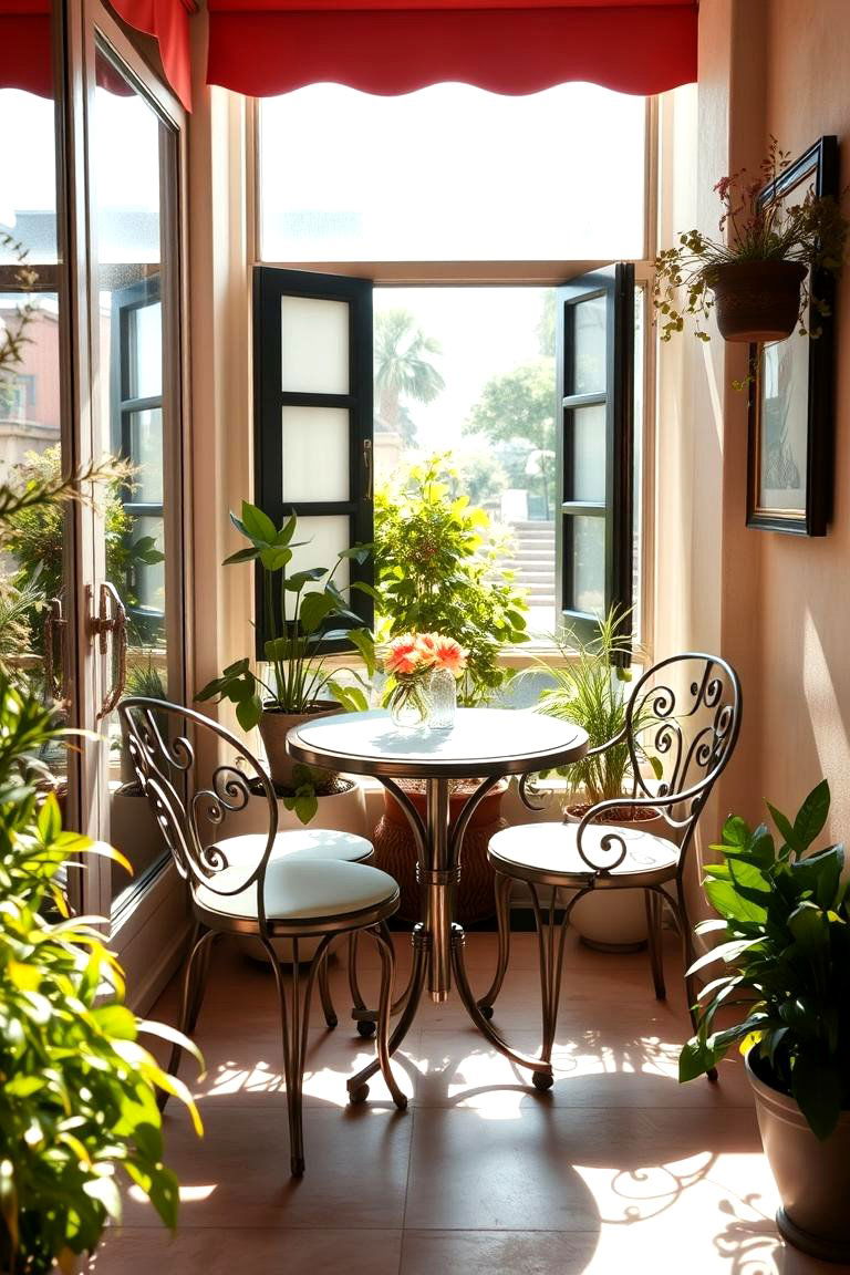 Compact Bistro Set Retreat - 24 Small Patio Ideas