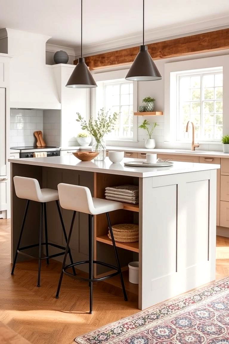 Compact Breakfast Bar Island - 24 Small Kitchen Island Ideas