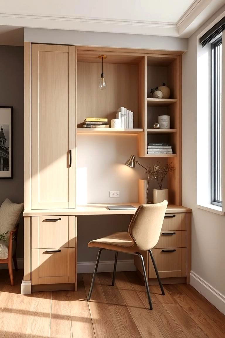 Compact Built in Desk - 24 Built-in Desk Ideas