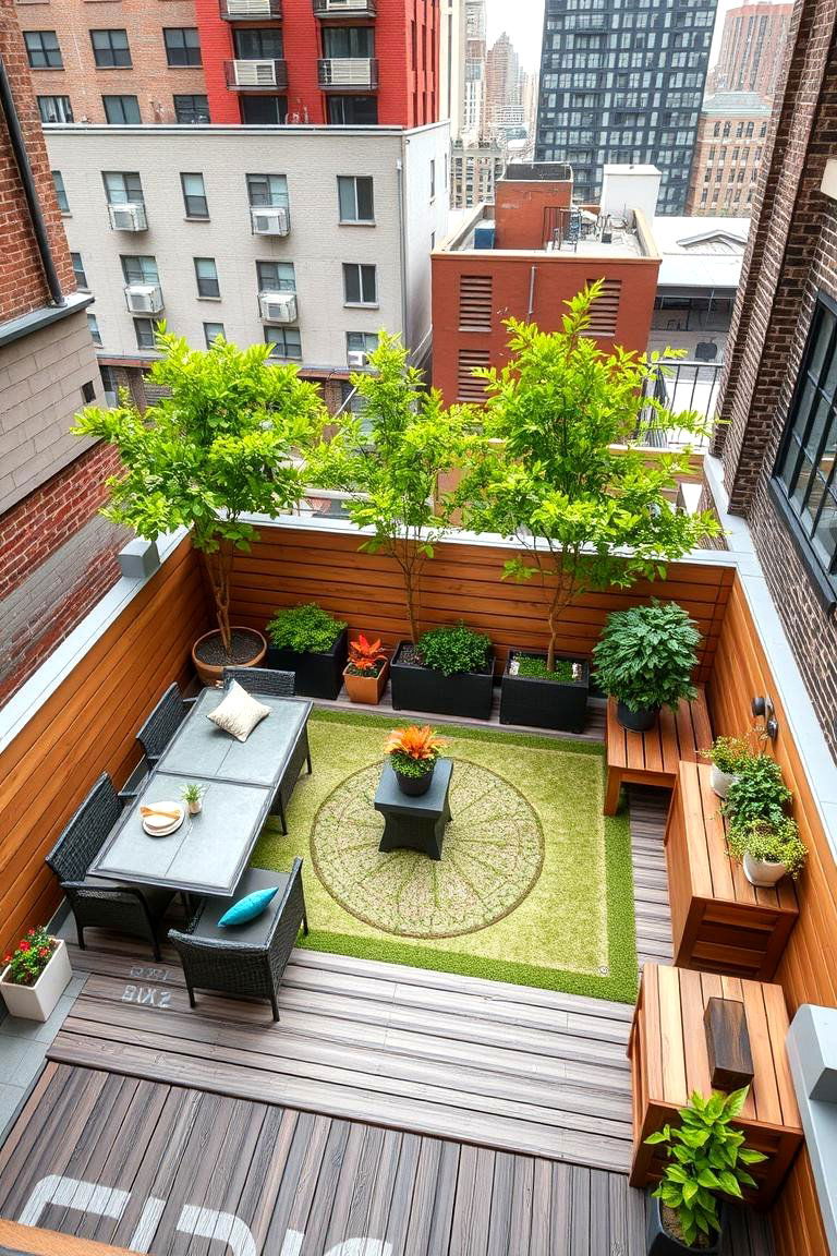 Compact City Patio Deck - 24 Patio Deck Ideas