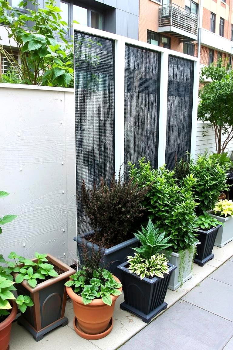Compact Container Screens - 24 Garden Screening Ideas