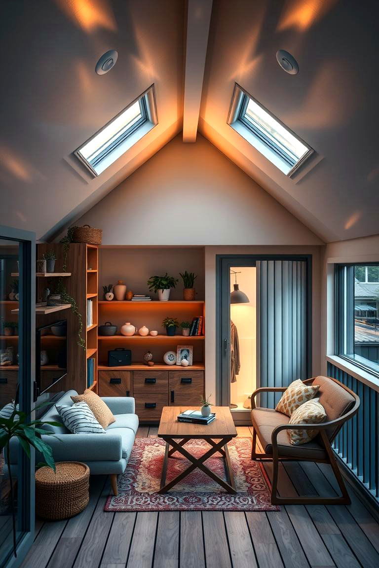 Compact Cozy Dormer Balcony - 24 Dormer Balcony Ideas