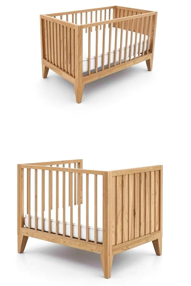 Compact Crib Design - 24 Minimalist Nursery Ideas