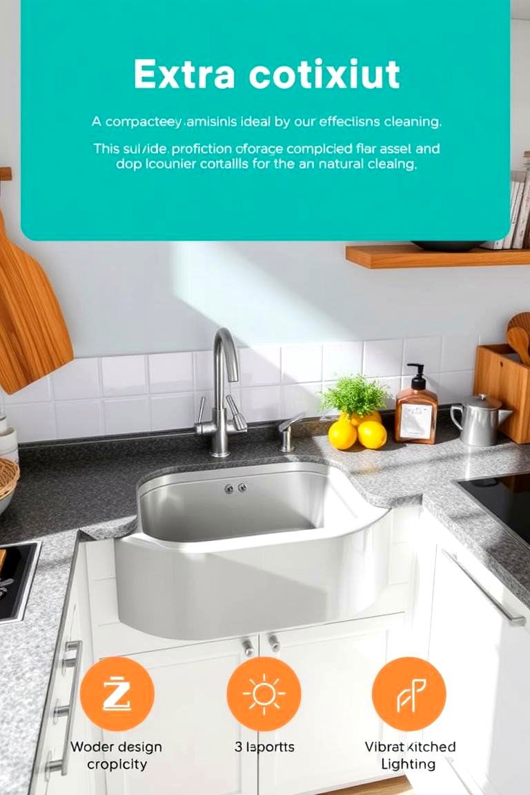 Compact Deep Basin for Efficient Cleaning - 24 Corner Kitchen Sink Ideas