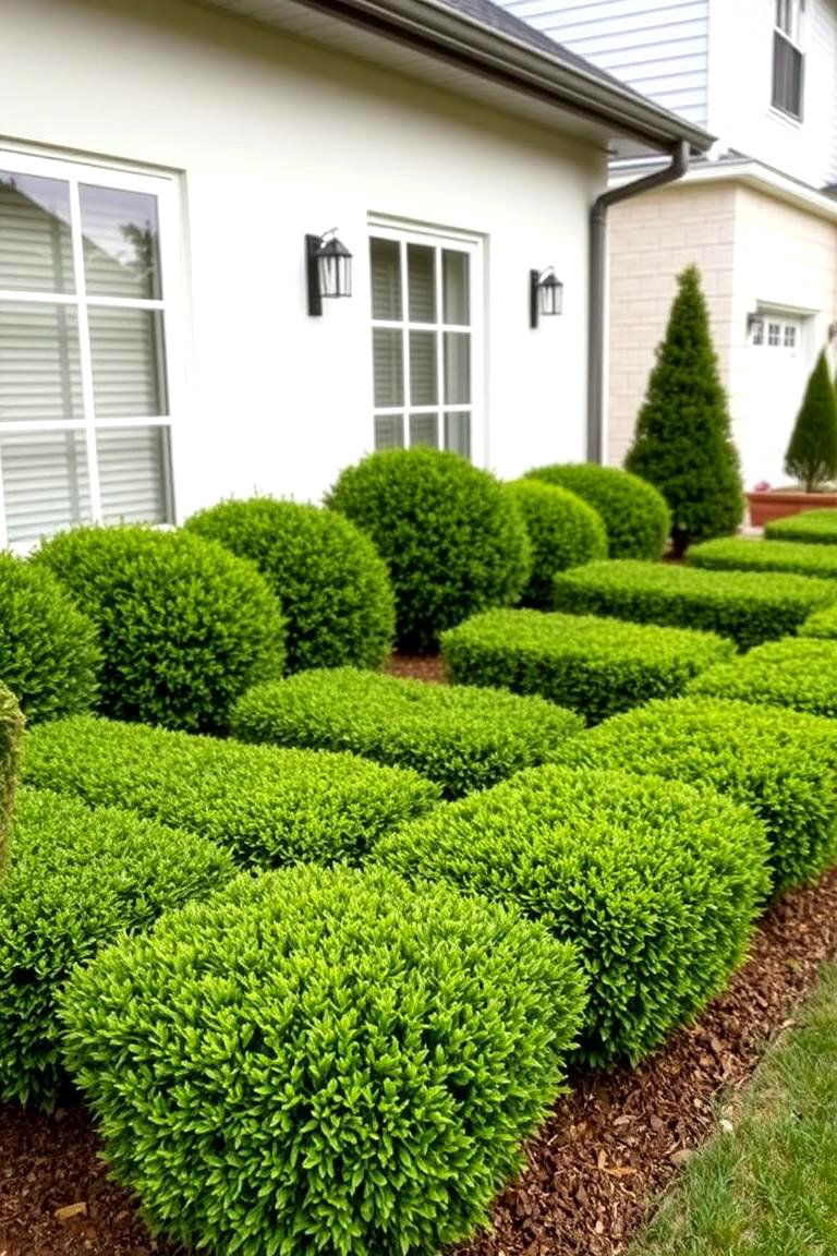 Compact Design Efficiency - 24 Front Yard Boxwood Shrubs