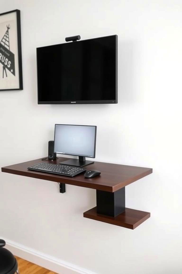 Compact Desk Setup - 24 Gaming Bedroom Ideas