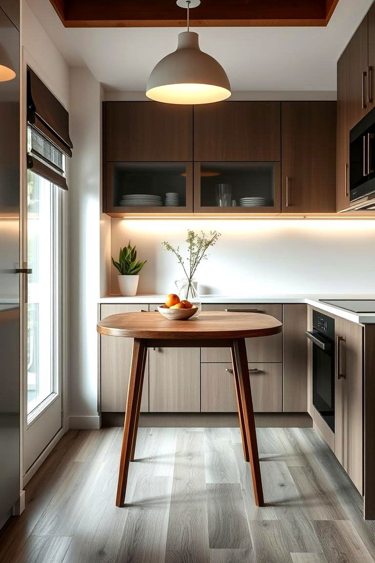 Compact Drop Leaf Table Flexibility - 24 Small Kitchen Table Ideas