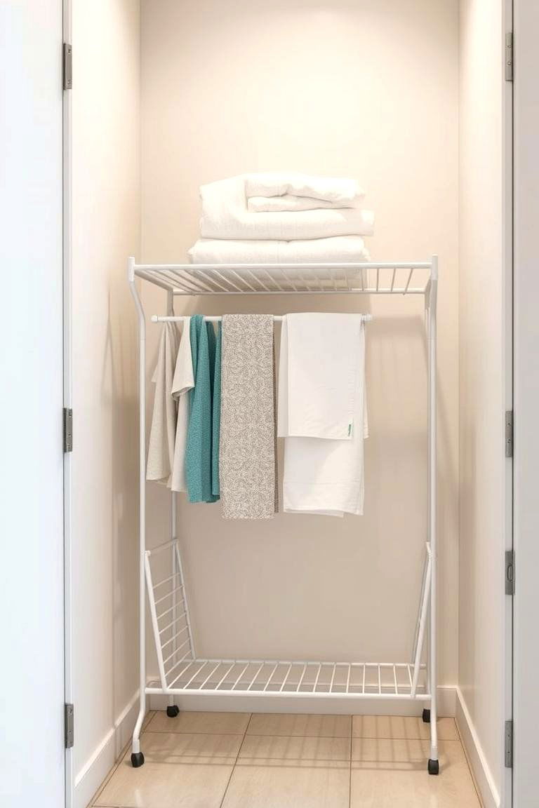 Compact Drying Rack for Small Spaces - 24 Laundry Room Drying Rack Ideas