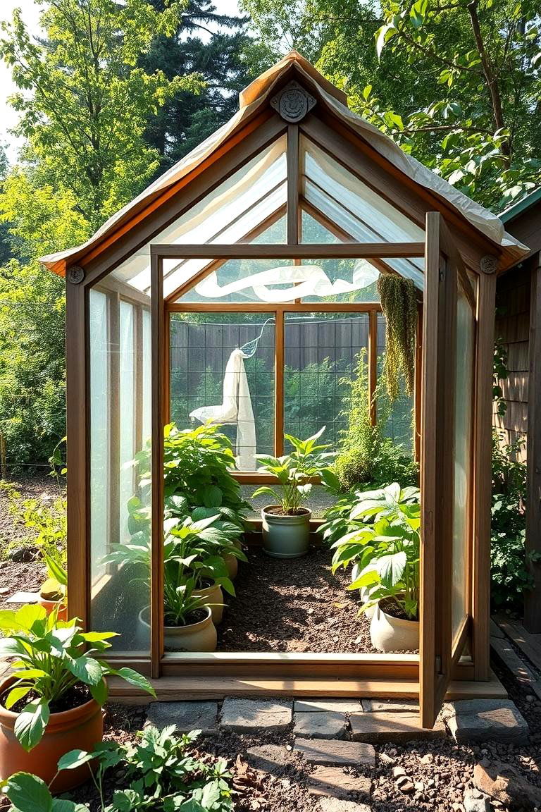 Compact Eco Friendly Corner Greenhouse - 24 Corner Greenhouse Ideas