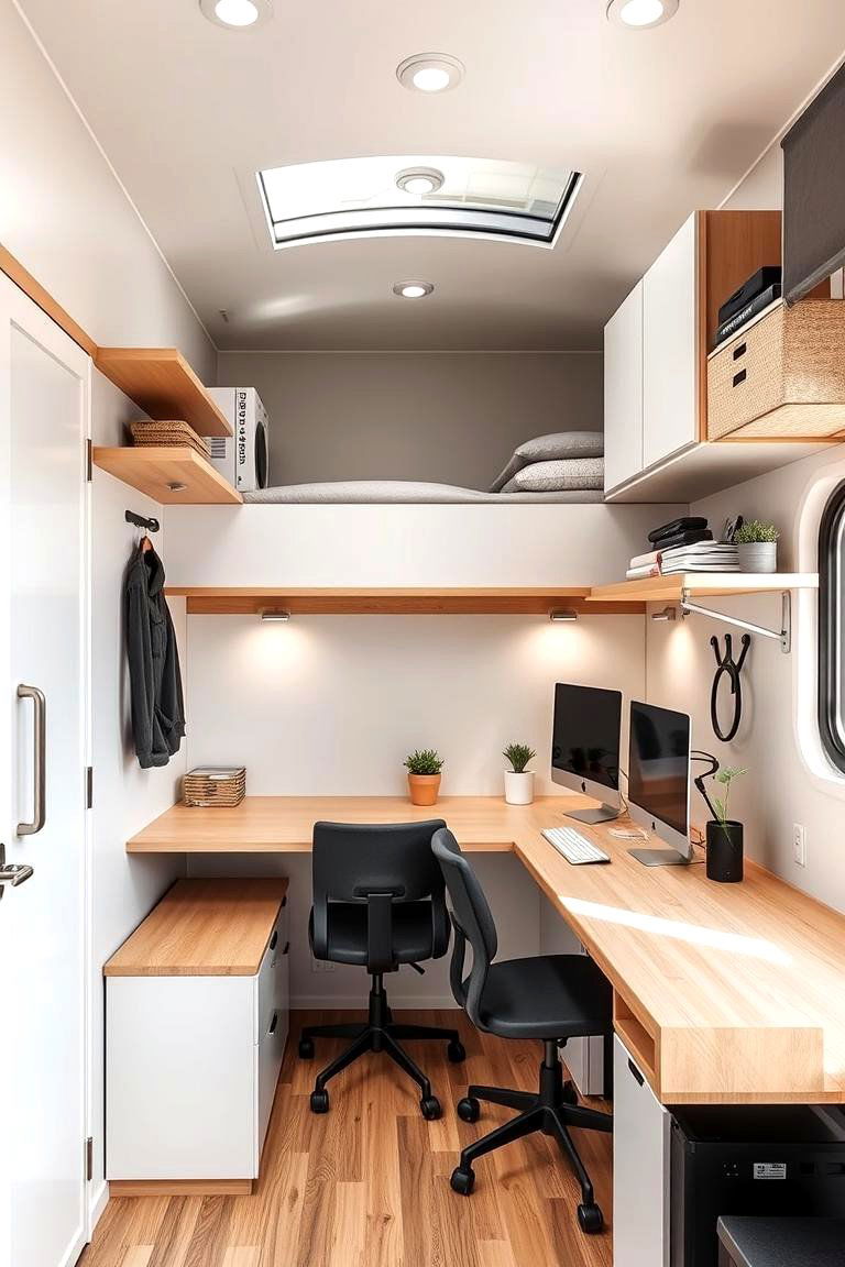 Compact Efficient Loft Office - 24 Loft Office Ideas