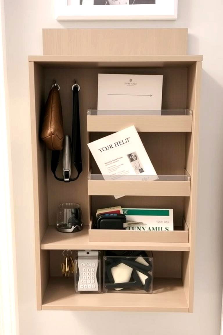 Compact Entryway Organizer - 24 Scandinavian Entryway Ideas