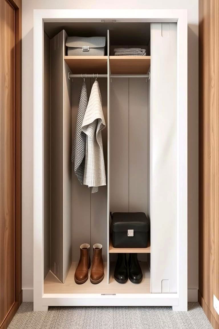 Compact Foldable Coat Closet - 24 Coat Closet Ideas