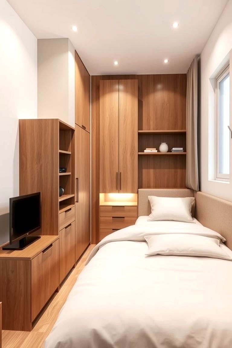 Compact Functional Setup - 24 L-shaped Bedroom Layout Ideas