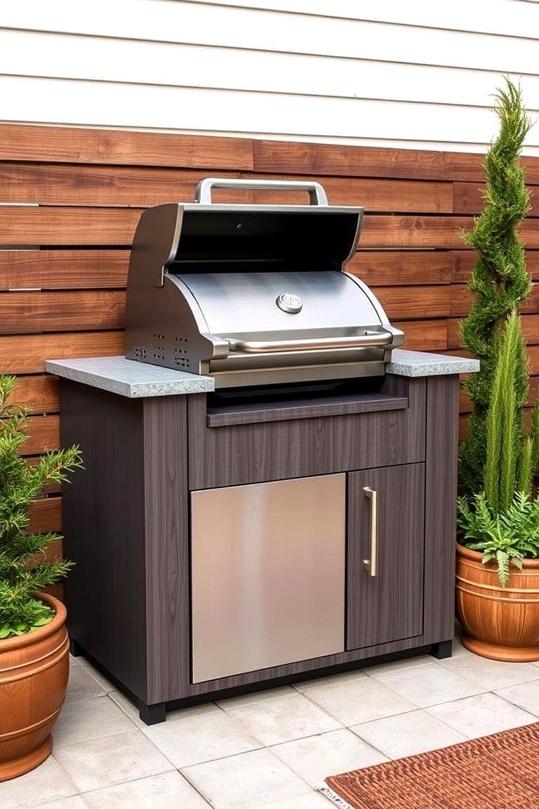 Compact Grill Station - 24 Small Patio Ideas