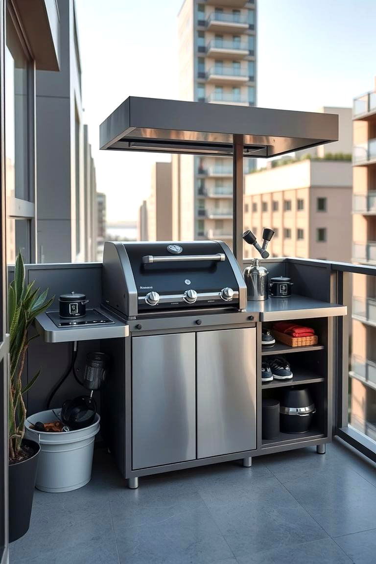 Compact Grill Station for Cozy Spaces - 24 Grill Station Ideas