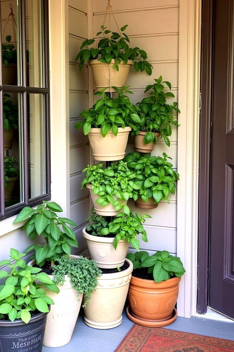 Compact Herb Haven - 24 Porch Greenhouse Ideas
