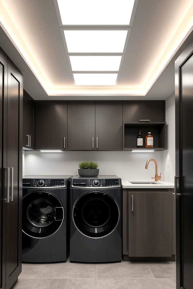 Compact Integrated Lighting Panels - 24 Laundry Room Lighting Ideas
