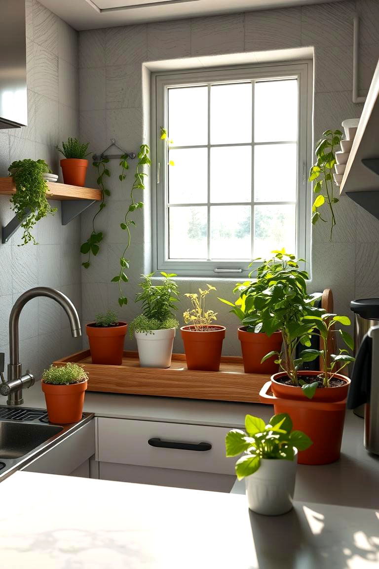 Compact Kitchen Greenhouse - 24 Indoor Greenhouse Ideas