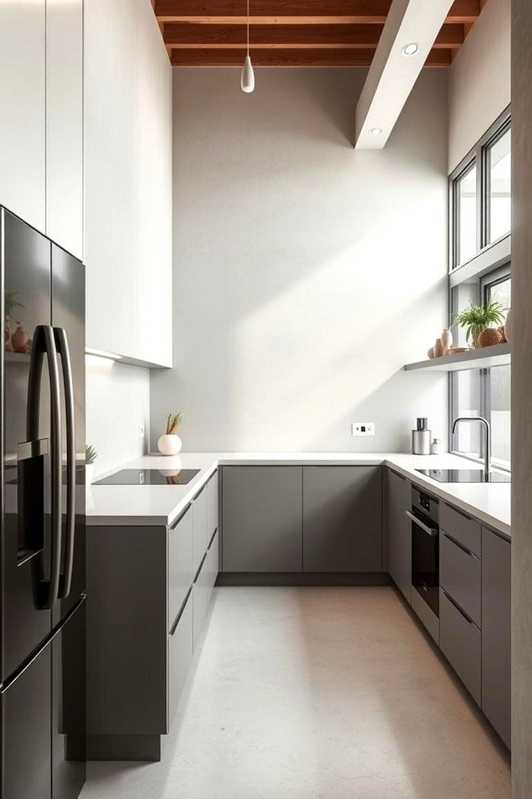 Compact Microcement Solutions for Small Kitchens - 24 Microcement Kitchen Ideas