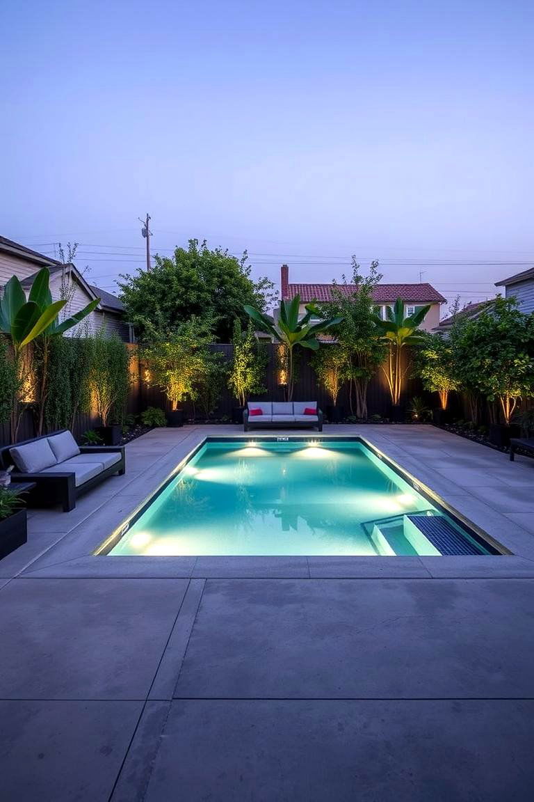 Compact Oasis Escape - 24 Small Inground Pool Ideas