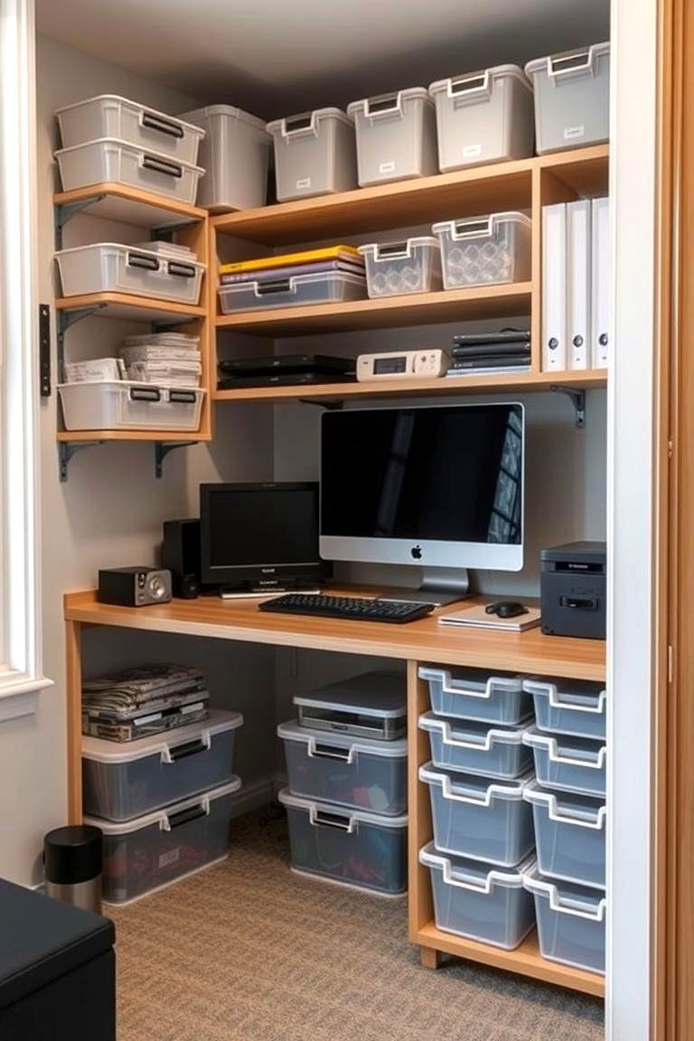 Compact Organization Systems - 24 Small Home Office Ideas