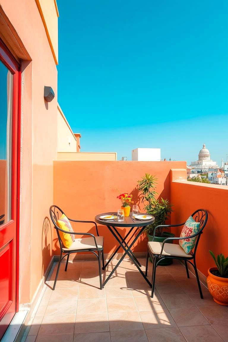Compact Outdoor Dining - 24 Small Balcony Ideas