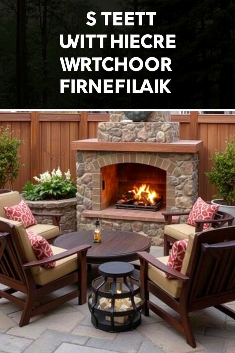 Compact Outdoor Fireplace - 24 Craftsman-style Fireplace Ideas
