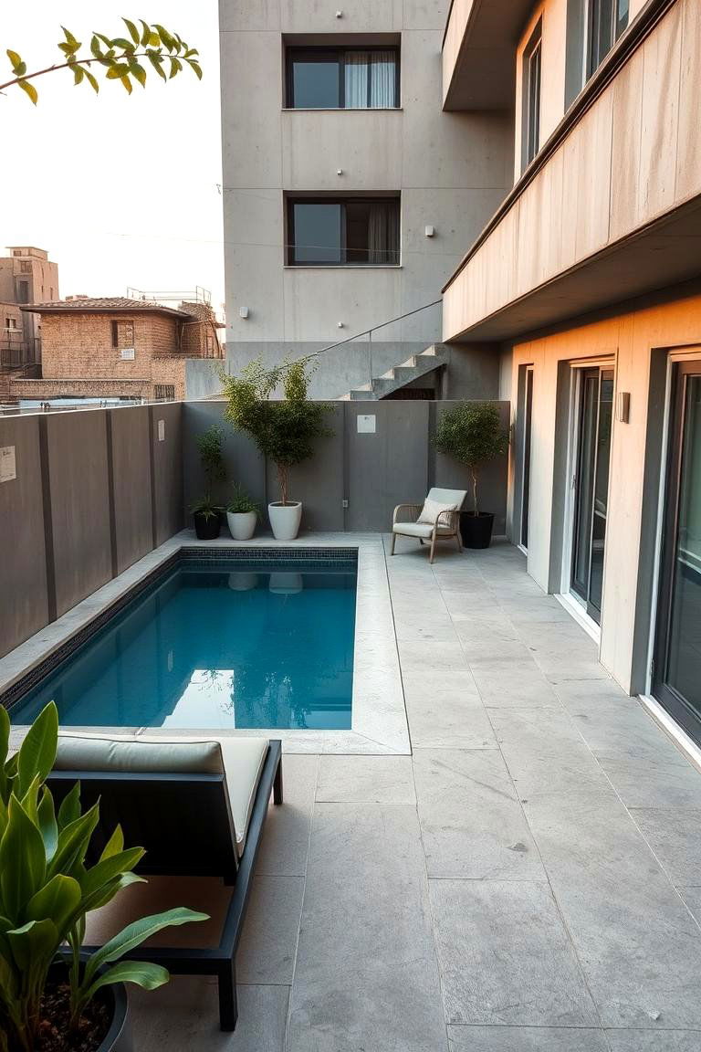 Compact Pool Deck for Urban Spaces - 24 Above-ground Pool With Deck Ideas