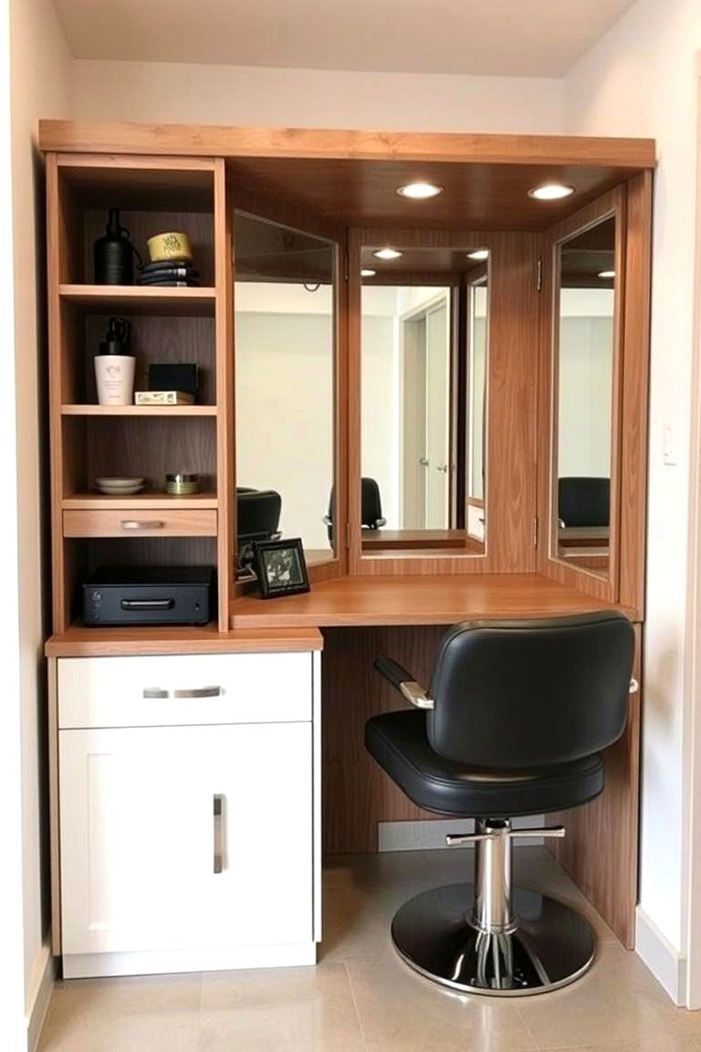 Compact Salon Stations - 24 Small Salon Interior Design Ideas