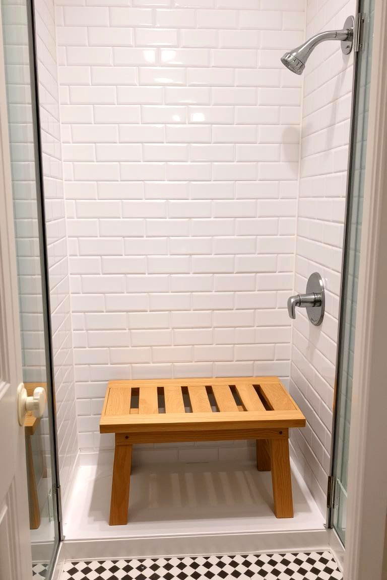 Compact Shower Bench for Small Showers - 24 Shower Bench Ideas