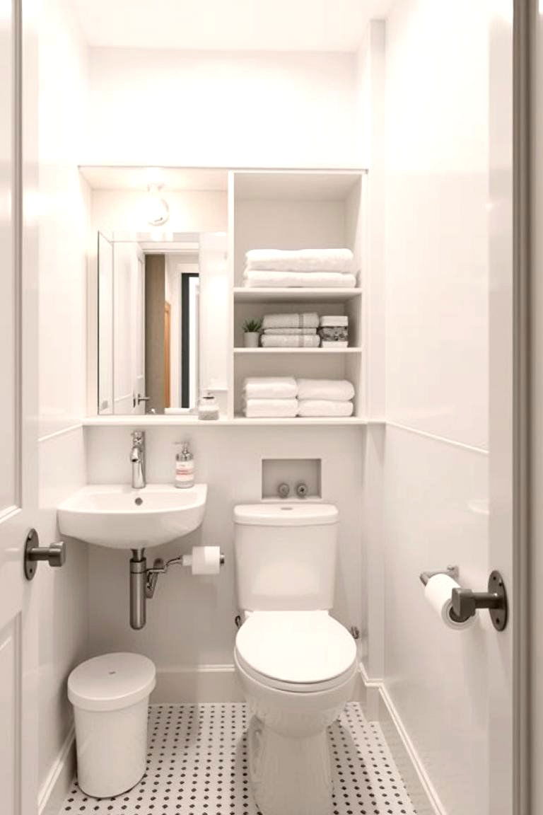 Compact Space Innovations - 24 Hall Bathroom Ideas