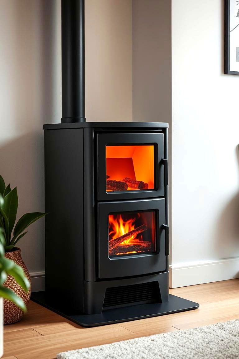 Compact Space Saving Log Burner - 24 Log Burner Ideas